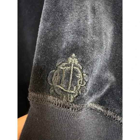 Vintage Christian Dior Velour Lounge Dress Saks Fifth Avenue Blue L 361668 - Picture 2 of 7